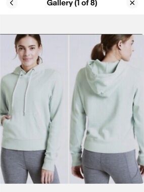 ATHLETA Sundown Light Green Women's Pullover Hoodie Medium